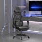 vidaXL Sedia da Gaming Massaggio Poggiapiedi Nero e Grigio Similpelle vidaXL Sedia da Gaming Massaggio Poggiapiedi Nero e Grigio Similpelle