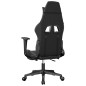 vidaXL Sedia da Gaming Massaggio Poggiapiedi Nero e Grigio Similpelle vidaXL Sedia da Gaming Massaggio Poggiapiedi Nero e Grigio Similpelle