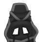 vidaXL Sedia da Gaming Massaggio Poggiapiedi Nero e Grigio Similpelle vidaXL Sedia da Gaming Massaggio Poggiapiedi Nero e Grigio Similpelle