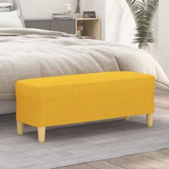 vidaXL Panca Giallo Chiaro 100x35x41 cm in Tessuto