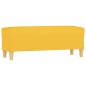 vidaXL Panca Giallo Chiaro 100x35x41 cm in Tessuto vidaXL Panca Giallo Chiaro 100x35x41 cm in Tessuto