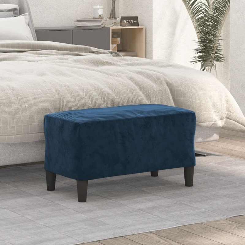 vidaXL Panca Blu 70x35x41 cm in Velluto vidaXL Panca Blu 70x35x41 cm in Velluto