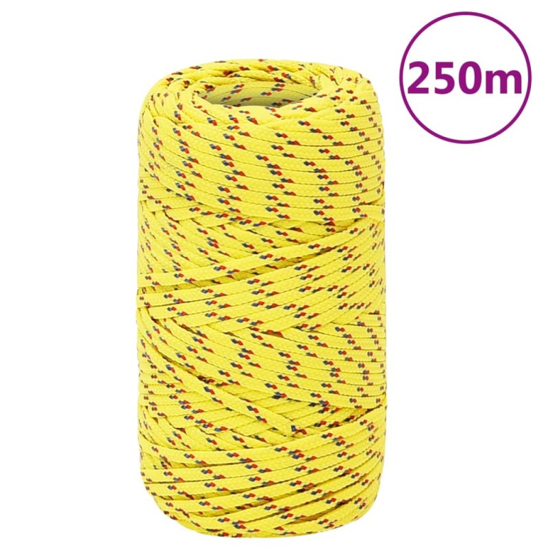 Corda da Lavoro Gialla 2 mm 250 m in Polipropilene Corda da Lavoro Gialla 2 mm 250 m in Polipropilene