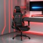 vidaXL Sedia Gaming Massaggio Poggiapiedi Nero e Rosso Vino Similpelle vidaXL Sedia Gaming Massaggio Poggiapiedi Nero e Rosso Vino Similpelle