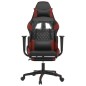vidaXL Sedia Gaming Massaggio Poggiapiedi Nero e Rosso Vino Similpelle vidaXL Sedia Gaming Massaggio Poggiapiedi Nero e Rosso Vino Similpelle