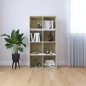 vidaXL Libreria/Credenza Bianca Rovere Sonoma 66x30x130 cm Multistrato vidaXL Libreria/Credenza Bianca Rovere Sonoma 66x30x130 cm Multistrato