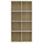 vidaXL Libreria/Credenza Bianca Rovere Sonoma 66x30x130 cm Multistrato vidaXL Libreria/Credenza Bianca Rovere Sonoma 66x30x130 cm Multistrato
