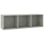 vidaXL Libreria/Mobile TV Grigio Cemento 36x30x114cm Legno Multistrato vidaXL Libreria/Mobile TV Grigio Cemento 36x30x114cm Legno Multistrato