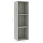 vidaXL Libreria/Mobile TV Grigio Cemento 36x30x114cm Legno Multistrato vidaXL Libreria/Mobile TV Grigio Cemento 36x30x114cm Legno Multistrato