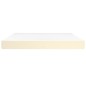 Materasso a Molle Crema 180x200x20 cm in Similpelle