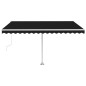Tenda Automatica con Sensore Vento e LED 450x350 cm Antracite