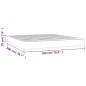 Materasso a Molle Crema 180x200x20 cm in Similpelle