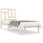 vidaXL Giroletto in Legno Massello 75x190 cm Small Single