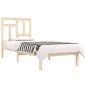 vidaXL Giroletto in Legno Massello 75x190 cm Small Single