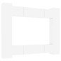 Set Mobili Porta TV 8pz Bianco Lucido in Legno Multistrato Set Mobili Porta TV 8pz Bianco Lucido in Legno Multistrato