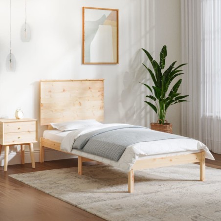 vidaXL Giroletto in Legno Massello 75x190 cm Small Single