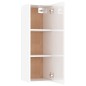 Set Mobili Porta TV 8pz Bianco Lucido in Legno Multistrato Set Mobili Porta TV 8pz Bianco Lucido in Legno Multistrato
