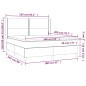 vidaXL Letto a Molle Materasso e LED Grigio Chiaro 160x200 cm Tessuto