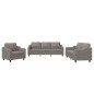 vidaXL Set di Divani 3 pz con Cuscini Tortora in Tessuto vidaXL Set di Divani 3 pz con Cuscini Tortora in Tessuto