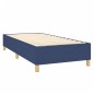 vidaXL Letto a Molle con Materasso e LED Blu 90x190 cm in Tessuto