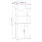 Credenza 60x40x141 cm in Legno Multistrato