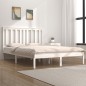 vidaXL Giroletto Bianco Massello Pino 150x200cm King Size vidaXL Giroletto Bianco Massello Pino 150x200cm King Size