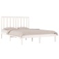 vidaXL Giroletto Bianco Massello Pino 150x200cm King Size vidaXL Giroletto Bianco Massello Pino 150x200cm King Size