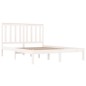 vidaXL Giroletto Bianco Massello Pino 150x200cm King Size vidaXL Giroletto Bianco Massello Pino 150x200cm King Size
