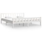 vidaXL Giroletto Bianco in Legno Massello 180x200 cm Super King vidaXL Giroletto Bianco in Legno Massello 180x200 cm Super King