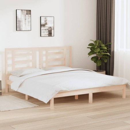 vidaXL Giroletto in Legno Massello 180x200 cm Super King