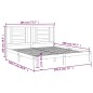 vidaXL Giroletto in Legno Massello 180x200 cm Super King vidaXL Giroletto in Legno Massello 180x200 cm Super King