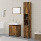 vidaXL Set Mobili da Bagno 3 pz Rovere Fumo in Legno Multistrato vidaXL Set Mobili da Bagno 3 pz Rovere Fumo in Legno Multistrato