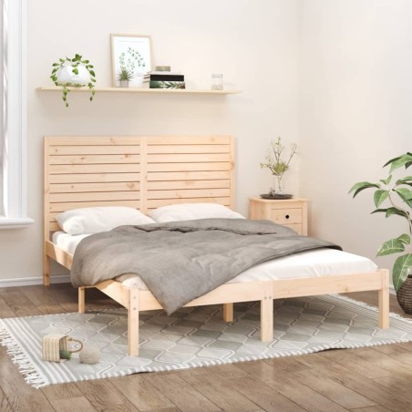 vidaXL Giroletto in Legno Massello 150x200 cm King Size