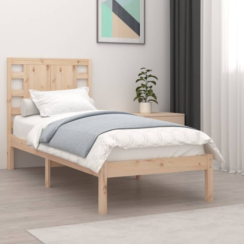 vidaXL Giroletto in Legno Massello 90x190 cm Single vidaXL Giroletto in Legno Massello 90x190 cm Single