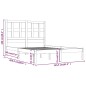 vidaXL Giroletto senza Materasso Bianco 150x200 cm Legno Massello Pino vidaXL Giroletto senza Materasso Bianco 150x200 cm Legno Massello Pino