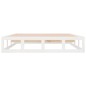 vidaXL Giroletto Bianco 135x190 cm Double in legno Massello vidaXL Giroletto Bianco 135x190 cm Double in legno Massello