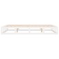 vidaXL Giroletto Bianco 135x190 cm Double in legno Massello vidaXL Giroletto Bianco 135x190 cm Double in legno Massello