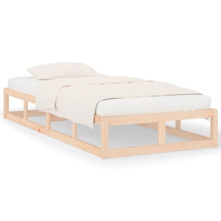 vidaXL Giroletto 75x190 cm Small Single in Legno Massello