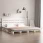 vidaXL Giroletto senza Materasso Bianco 150x200 cm Legno Massello Pino vidaXL Giroletto senza Materasso Bianco 150x200 cm Legno Massello Pino
