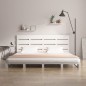 vidaXL Giroletto senza Materasso Bianco 150x200 cm Legno Massello Pino vidaXL Giroletto senza Materasso Bianco 150x200 cm Legno Massello Pino