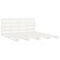 vidaXL Giroletto senza Materasso Bianco 150x200 cm Legno Massello Pino vidaXL Giroletto senza Materasso Bianco 150x200 cm Legno Massello Pino