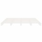 vidaXL Giroletto senza Materasso Bianco 150x200 cm Legno Massello Pino vidaXL Giroletto senza Materasso Bianco 150x200 cm Legno Massello Pino