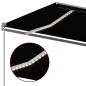 vidaXL Tenda da Sole Retrattile Manuale con LED 6x3 m Antracite vidaXL Tenda da Sole Retrattile Manuale con LED 6x3 m Antracite
