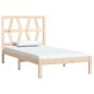 vidaXL Giroletto in Legno Massello Grigio 75x190 cm Small Single vidaXL Giroletto in Legno Massello Grigio 75x190 cm Small Single