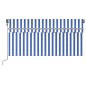 vidaXL Tenda Sole Retrattile Automatica Parasole 3,5x2,5m Blu Bianco vidaXL Tenda Sole Retrattile Automatica Parasole 3,5x2,5m Blu Bianco