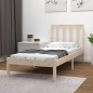 vidaXL Giroletto senza Materasso 75x190 cm in Legno Massello di Pino vidaXL Giroletto senza Materasso 75x190 cm in Legno Massello di Pino