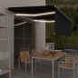 vidaXL Tenda Automatica Parasole Sensore Vento e LED 4x3m Antracite vidaXL Tenda Automatica Parasole Sensore Vento e LED 4x3m Antracite