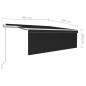 vidaXL Tenda Automatica Parasole Sensore Vento e LED 4x3m Antracite vidaXL Tenda Automatica Parasole Sensore Vento e LED 4x3m Antracite