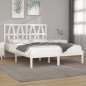 vidaXL Giroletto Bianco Massello Pino 150x200cm King Size vidaXL Giroletto Bianco Massello Pino 150x200cm King Size