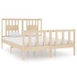 vidaXL Giroletto in Legno Massello 135x190 cm Double vidaXL Giroletto in Legno Massello 135x190 cm Double
